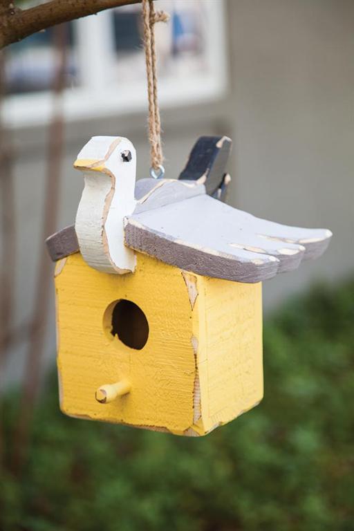 Bird House - Seagull on Yellow